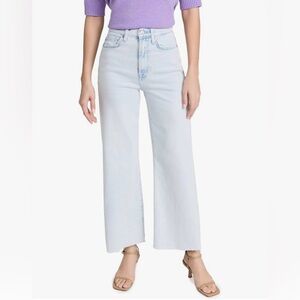 7 for All Mankind Size 27 Luxe Vintage Ultra High-Rise Cropped Jeans Light Wash